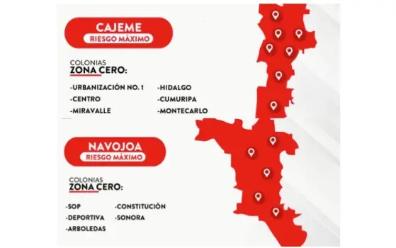 El Covid está ganando: Cajeme y Navojoa pasan a rojo en riesgo máximo
