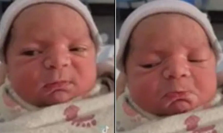 VIDEO - Nace la bebé decepcionada del mundo
