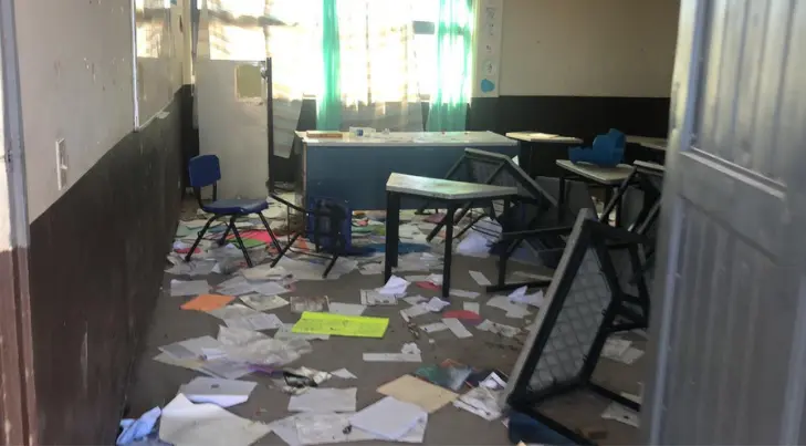 Lo agarran robando en escuela del este de Hermosillo