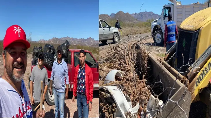 Se cansó de ver el cochinero y decidió limpiar