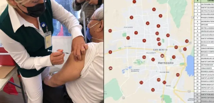 Escuelas, estadios y centros: estos son los lugares donde aplicarán la vacuna en Hermosillo