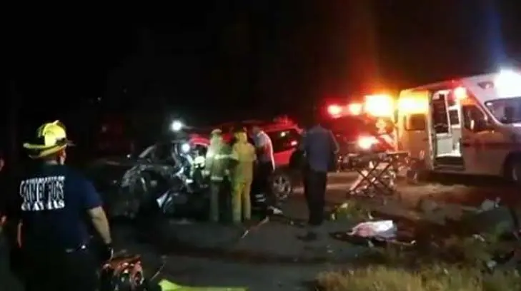 Fatal accidente en la carretera al norte de Guaymas deja 7 lesionados