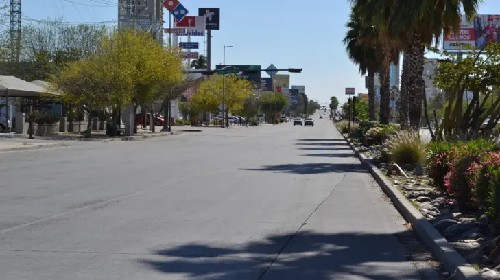 Ni carros ni alumnos; registran poca movilidad en las calles de Hermosillo