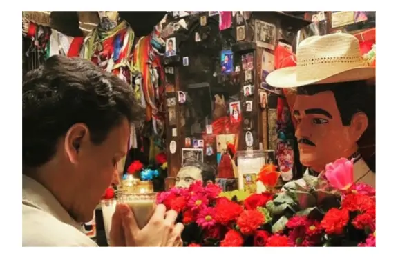Revelan las primeras imágenes de Pedro Fernández como Malverde, el santo patrón