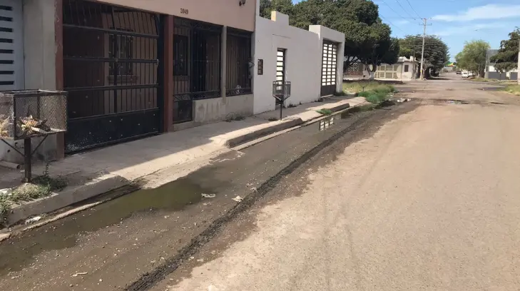 Vecinos de Prados de la Laguna de Obregón sufren por fuga de aguas negras