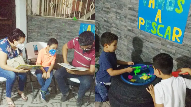 María Sucel hace que los pequeños aprendan y se diviertan en La Feria