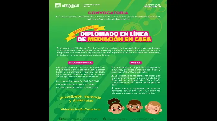 Lanzarán diplomado en línea para ayudar a menores con conflictos del hogar