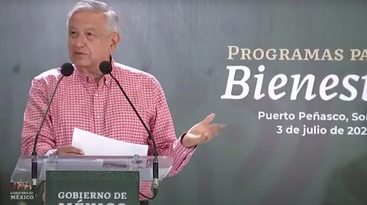 López Obrador desarrolla el evento Programas para el Bienestar desde Puerto Peñasco