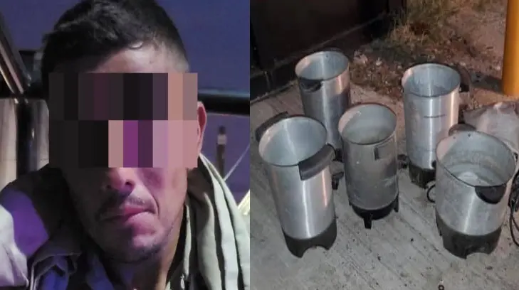 Le dio sueño y se robó unas cuantas cafeteras de Villa de Seris