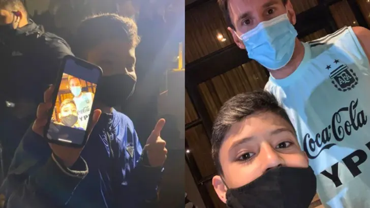 VIDEO | Niño burla seguridad y se toma foto con Messi