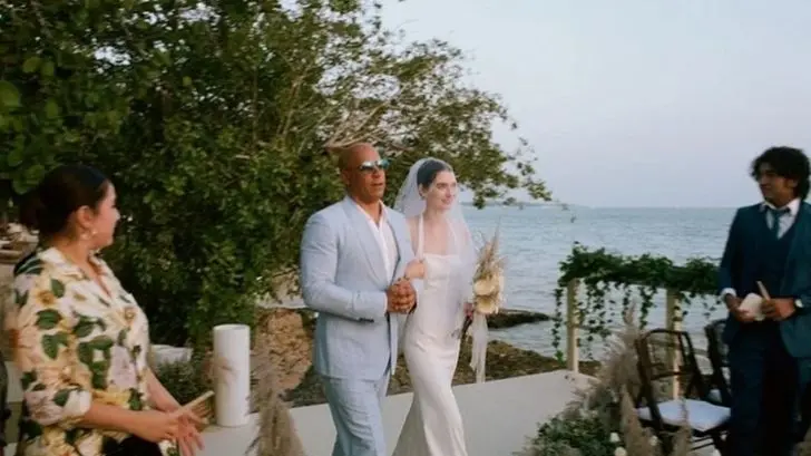 Vin Diesel entrega en el altar a Meadow, hija de Paul Walker