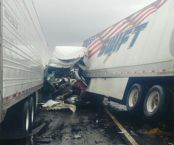 Tormenta invernal provocó 13 accidentes en las carreteras de Sonora