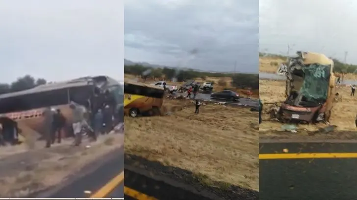 Impacta autobús a tráiler; 16 lesionados