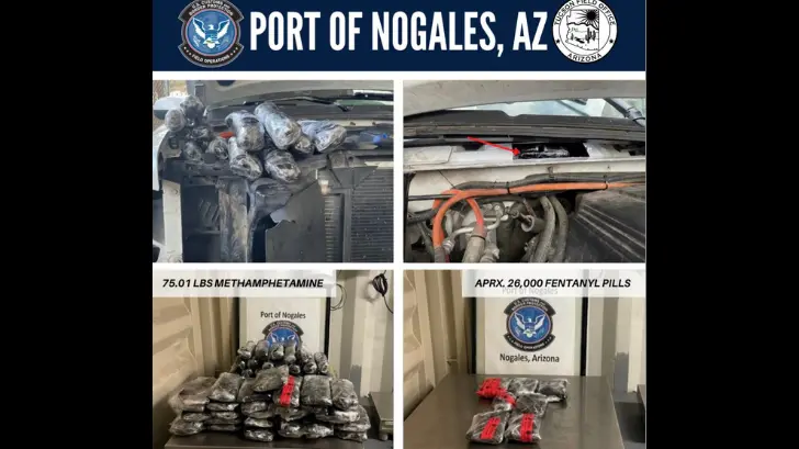 Registran aseguramiento record de narcóticos en la frontera de Arizona