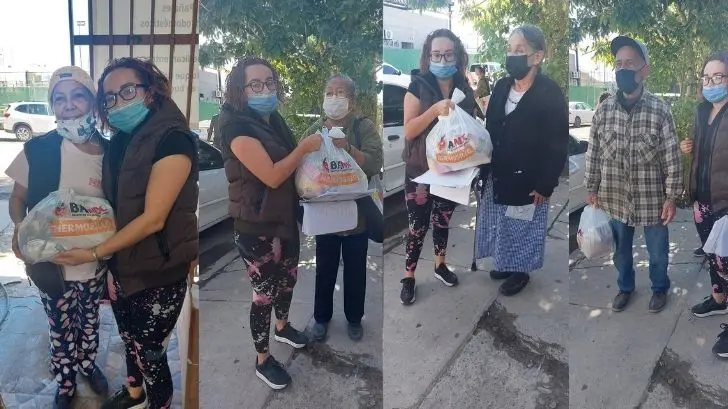 Entregan despensas a 70 familias de escasos recursos