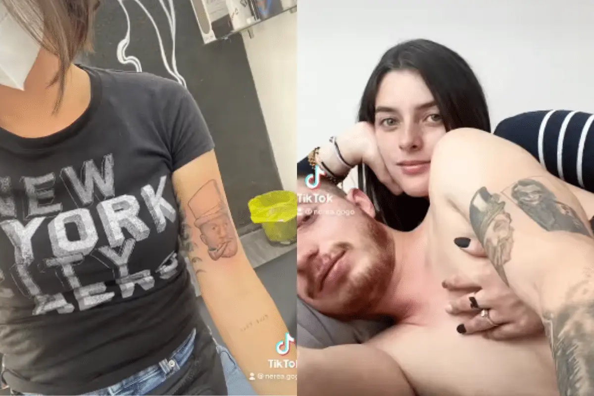 Novia de Octavio Ocaña se tatúa su cara