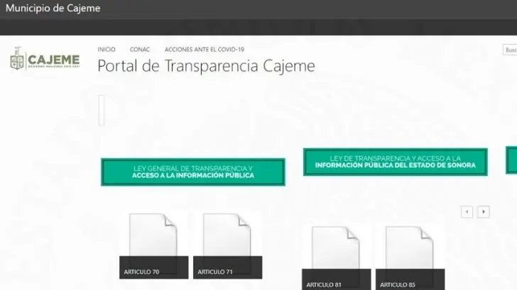 Rediseñarán portal de Transparencia de Cajeme