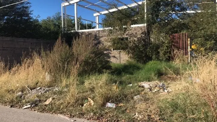 Abundan los predios abandonados en la colonia Villa Hermosa