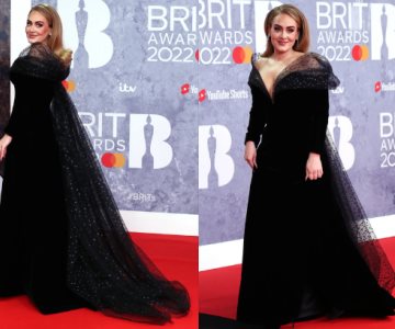 Adele aparece con impactante look en la Alfombra Roja de los Brit Awards 2022