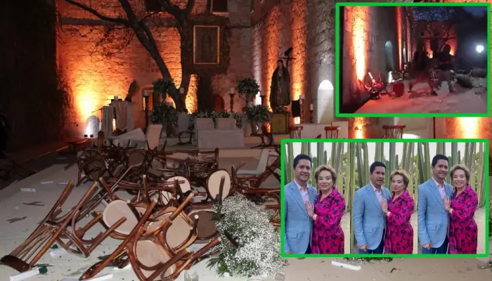 Integrantes del SNTE irrumpen en recepción de boda de Elba Esther Gordillo