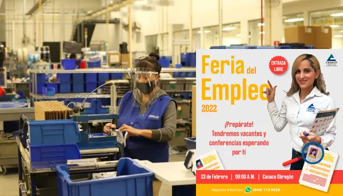 ¿Empleo en Ciudad Obregón? Canaco organizará Feria del Empleo 2022