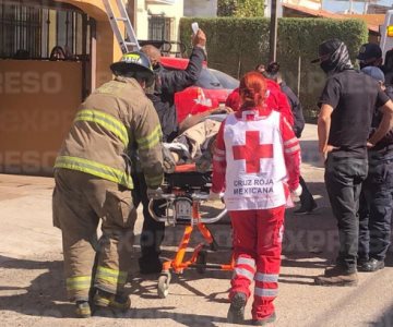 VIDEO | Hombre recibe descarga eléctrica al norte de Hermosillo