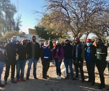 Limpian laguna La Cruz en Bahía de Kino en el Día Mundial de los Humedales