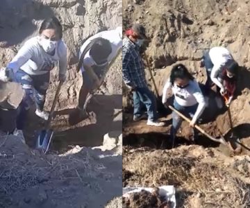 Colectivo continúa sus búsquedas en el ejido San Vicente, cerca de Santa Ana