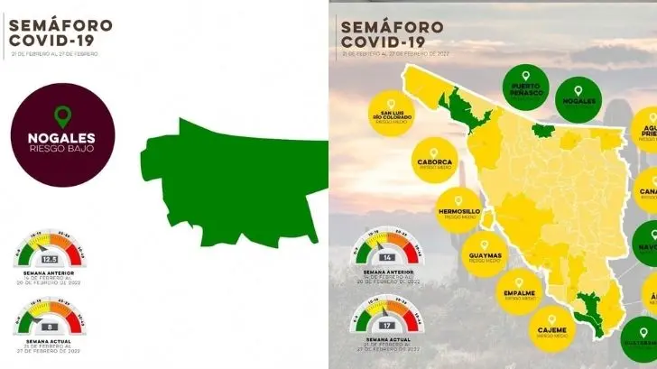 Nogales regresa a color verde en el semáforo epidémico