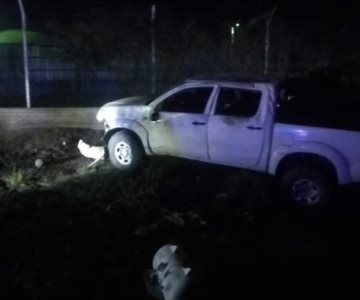 Muere hombre tras aparatoso choque en la carretera Etchojoa-Huatabampo