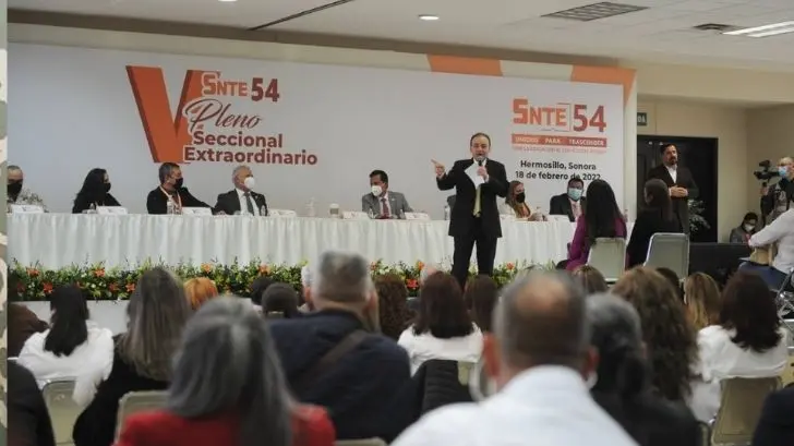 Realizan el Quinto Pleno Seccional Extraordinario del SNTE 54
