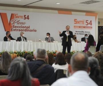 Realizan el Quinto Pleno Seccional Extraordinario del SNTE 54