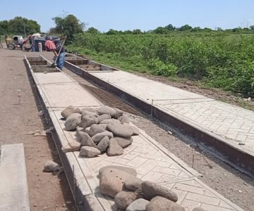 Camiones de carga pesada podrán transitar por el camino con diseño artesanal en Torim