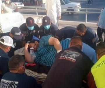 Hombre con más de 250 kg de peso es trasladado al hospital