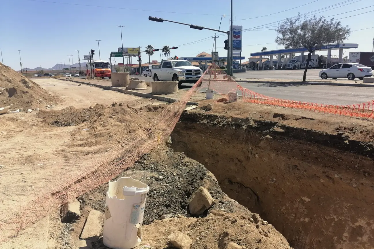 Piden terminar obra de Agua de Hermosillo en Las Lomas