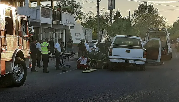 Atropella a mujer en la San Benito; no respetó el alto
