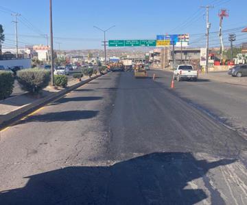 Nogales: Inicia sobre la prolongación Obregón, el Programa de Mantenimiento Vial