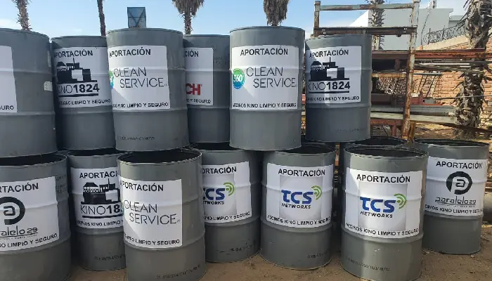 Kino Limpio y Seguro A.C. invita a empresas a donar tambos de basura