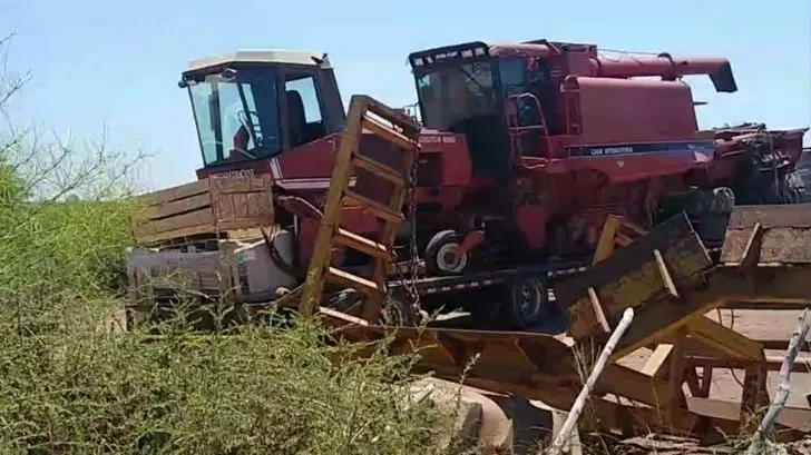 Muere hombre tras ser aplastado por una máquina agrícola