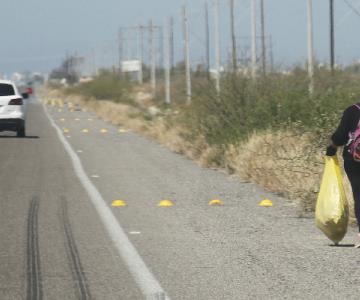 Limpian tramo Hermosillo-Kino en programa de trabajos temporales