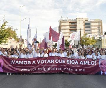 Marcha en Sonora ratifica su apoyo a López Obrador