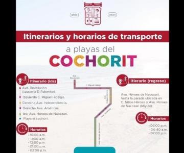 ¿Irás a playa El Cochorit esta Semana Santa? Conoce el itinerario de transporte