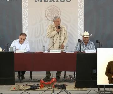 AMLO en Sonora: López Obrador autoriza pagar 30 mil hectáreas para los pueblos yaquis