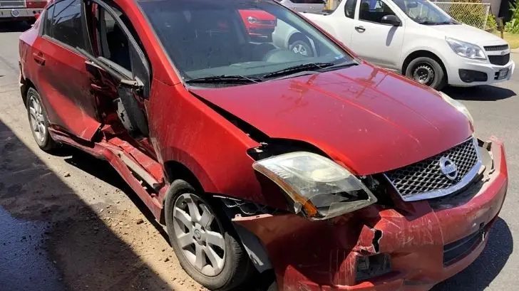 Hermosillo: choque triple en colonia Centro deja a una mujer lesionada