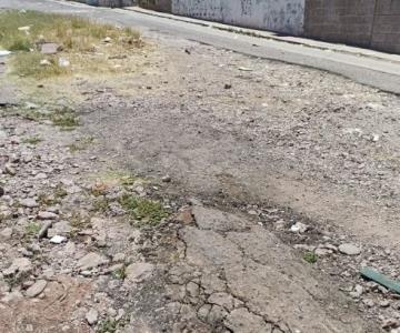 Guaymas: reportan calles destrozadas y con basura en Ocotillo Uno