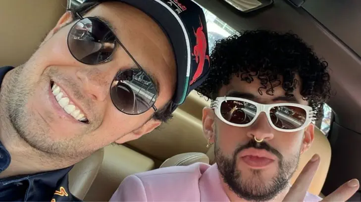 ¡Lo mejor de dos mundos! Bad Bunny y Checo Pérez juntos en el GP de Miami