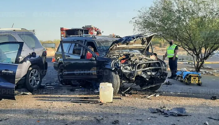 Impactante accidente en el Ejido Real del Alamito deja un muerto y tres heridos