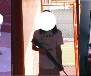 Unison anuncia posible sanción a estudiante que ingresó a campus con arma de postas