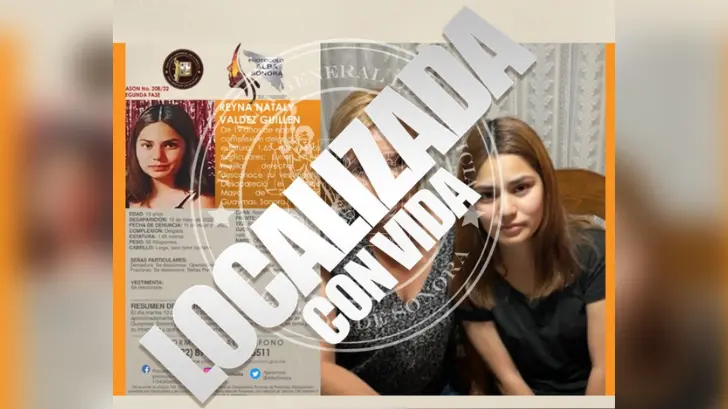 Localizan con vida a Reyna Valdez, reportada como desaparecida en Guaymas