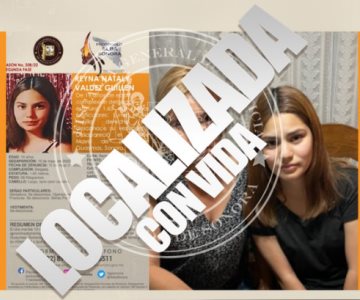 Localizan con vida a Reyna Valdez, reportada como desaparecida en Guaymas